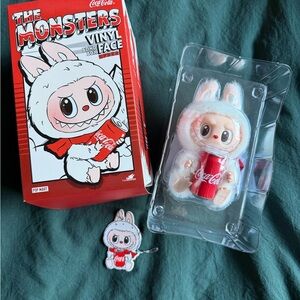 Coca-Cola Red and White Vinyl Labubu